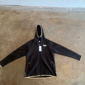 Puma Black Zip-Up Hoodie with White Logo